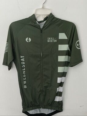 Men’s Olive Green Cycling Jersey Medium NWT